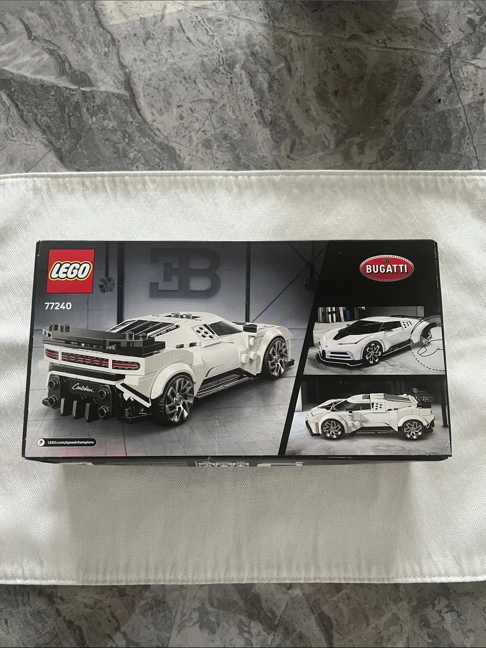 LEGO Speed Champions White Bugatti Centodieci Kids Toy Set. NEW in box. - Picture 2 of 11
